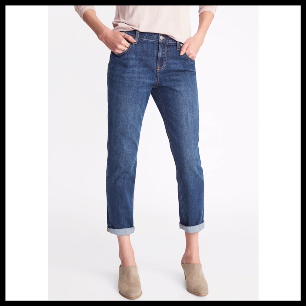 Old Navy▪️Cropped Boyfriend Jeans